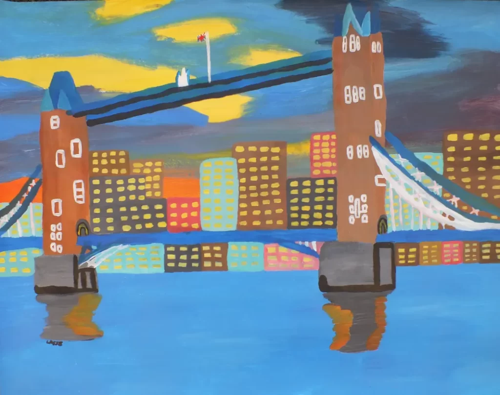 Londen tower brug – kunst#metzorggemaakt